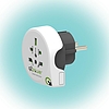 Q2 power Utazóadapter, "World to Europe"