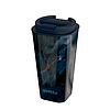 Quokka Vaso Cafe Doble Pared - Duplafalú műanyag bögre 450 ml Dark Stone (40226)
