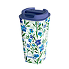 Quokka Vaso Cafe Doble Pared - Duplafalú műanyag bögre 450 ml Ditsy Bloom (40221)