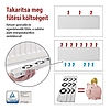 Radiátor fűtéserősítő ventilátor TRIO, fehér (P56PR3)
