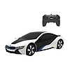 RASTAR R/C 1:24 BMW i8 távirányítású autó - UV-érzékeny fehér és sárga (48400-4)
