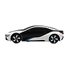 RASTAR R/C 1:24 BMW i8 távirányítású autó - UV-érzékeny fehér és sárga (48400-4)