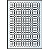 RayFilm R0100 1414KC 14mm univerzális kör etikett fehér 247 címke/ív20ív/csomag