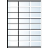 RayFilm R0ECO 0508F 70x37mm 3 pályás univerzális etikett 24 címke/ív 1000 ív/doboz