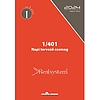 Reálszisztéma éves napi tervező 146x210 mm fehér lap 1/401 2024