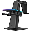 RGB függőleges állvány Meta hivatalosan társmárka Kiwi Design QC03 Meta Quest 3/Quest 2/Quest PRO Blackhez (QC03/Black/HJT-482)