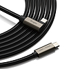 Ringke 3.2 generációs 2x2 USB-C, PD 3.1 240W 2m-es szögletes kábel - fekete