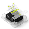 Ringke Dual Easy Pro 2 db-os védőfólia Apple Watch 10 42mm-hez - átlátszó