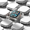 Ringke Easy Slide edzett üveg Apple Watch Ultra 1/2 49mm-hez - átlátszó