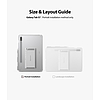 Ringke Fusion Combo Kiemelkedő kemény tok TPU kerettel Samsung Galaxy Tab S7 11´´ készülékhez + öntapadó, összecsukható állvány átlátszó (FC475R39)