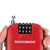 Rockbros 32420981001 kerékpárzár behúzható kábellel - piros