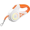 Rojeco Dog Automata póráz LED 5 m fehér és narancssárga (RQYS-04 Orange)