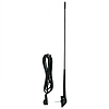 SAL 90557 autóantenna tetőre, M5 csavar, DIN csatlakozó, 440 mm, 0-45, gumi burkolat