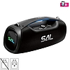 SAL BT9000 hordozható boombox, vezeték nélküli hangszóró, 100 W, IPX5, BT TWS, AUX, USB/microSD, Soft Touch gombok, ~10 h üzemidő, USB-C töltőkábel