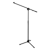 SAL HT 810 mikrofonállvány, 100-155 cm magasság, 25-35 mm átmérőjű mikrofonmarkolat, csúszásgátló lábak