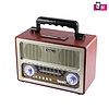 SAL RRT3 retro táskarádió, stereo multimédia lejátszó, BT, USB/microSD, AUX, 3-sávos rádió, hálózati/elemes