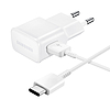 Samsung EP-TA200EWE USB-A 15W-os fali töltő EP-DR140AWE USB-A - USB-C kábellel (OOB Bulk - csere csomagolás) - fehér