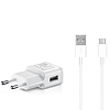 Samsung EP-TA200EWE USB-A 15W-os fali töltő EP-DR140AWE USB-A - USB-C kábellel (OOB Bulk - csere csomagolás) - fehér