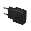 Samsung - Eredeti fali töltő T2510 Paris 2024 (EP-T2510NBEGEU) - Type-C, 25 W, szupergyors töltés - fekete (buborékcsomagolás) (KF2316312)