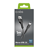 SBS LTHL200 USB-A - Micro USB kábel 1m - fekete