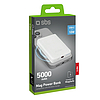 SBS TEBB5000MAG1CW 5000 mAh USB-C külső akkumulátor, MagSafe kompatibilis - fehér