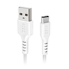 SBS TECABLEMICROC15W USB-A - USB-C kábel 1.5m - Fehér
