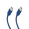 SBS TECABLETISSUETCCB USB-C - USB-C 1,5 m 60 W fonott kábel - kék