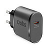 SBS TETR1CPD25 25W USB-C fali töltő tápellátással - fekete
