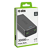 SBS TTBB30000PD20K külső akkumulátor 30000 mAh 2 x USB-C 2 x USB-A - fekete