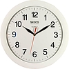 Secco falióra analóg fehér 28cm kör, műanyag keret S TS6046-77