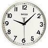 Secco falióra analóg fényes fehér 24 cm kör S TS6019-77