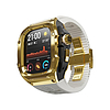 ShellBox - Vízálló IP68 + óraszíj - Apple Watch 4 / 5 / 6 / SE (44 mm) - Arany (KF2336943)