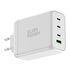 Silver Monkey SMA154 200W GaN töltő 3xUSB-C PD USB-A QC 3.0 - fehér