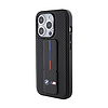 Sima és perforált BMW markolat állvány - iPhone 15 Pro Max tok fekete (BMHCP15XGSPPRK)
