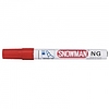 Snowman NG-12 alkoholos marker piros, kerek hegy 1-3mm