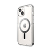 Speck Gemshell Grip + MagSafe - Tok iPhone 15 / iPhone 14 / iPhone 13 készülékekhez Tiszta / Chrome Finish (150494-3223)