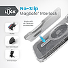 Speck Presidio Lux Grip ClickLock & Magsafe - tok iPhone 15 / iPhone 14 / iPhone 13 telefonokhoz átlátszó / platina csillogás / króm bevonat / derűs ezüst (150546-3224)