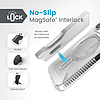 Speck Presidio Perfect-Clear Grip ClickLock & Magsafe - tok iPhone 15 Pro készülékhez átlátszó / krómozott felület / Serene ezüst (150451-3199)