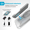 Speck Presidio Perfect-Clear Grip ClickLock & MagSafe - tok iPhone 16 Plus készülékhez átlátszó / krómozott felület / Serene ezüst (150716-3199)