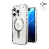 Speck Presidio Perfect-Clear Grip ClickLock & MagSafe - tok iPhone 16 Pro készülékhez átlátszó / krómozott felület / Serene ezüst (150704-3199)