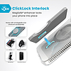 Speck Presidio Perfect-Clear Grip ClickLock & MagSafe - tok iPhone 16 Pro készülékhez átlátszó / krómozott felület / Serene ezüst (150704-3199)