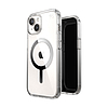 Speck Presidio Perfect-Clear MagSafe - tok iPhone 15 / iPhone 14 / iPhone 13 telefonokhoz átlátszó / krómozott felület / Serene ezüst (150553-3240)