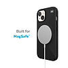 Speck Presidio2 Grip + MagSafe - iPhone 14 Plus tok MICROBAN bevonattal fekete / fekete / fehér (150117-D143)