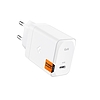 Spigen ArcStation Pro GaN-651 - USB-C fali töltő PD 3.0 PPS 65W + USB-C kábel fehér (ACH05476)