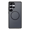 Spigen Capella GP-FPS938PGBJW szilikontok MagFit mágneses gyűrűvel Samsung Galaxy S25 Ultra készülékhez, fekete