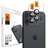 Spigen - Optik.tR EZ Fit Pro kameraüveg (2 csomag) - iPhone 16 / iPhone 16 Plus - Fekete (KF2338874)