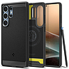 Spigen Rugged Armor Mag tok Samsung Galaxy S25 Ultra-hoz, fekete