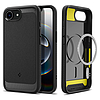 Spigen Rugged Armor MagSafe tok iPhone 16e-hez - fekete