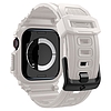 Spigen Rugged Armor Pro - Szíj tokkal Apple Watch 10 46 mm-hez Dune Beige (ACS08607)