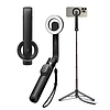 Spigen - Selfie Stick (S571W) - MagSafe kompatibilis, állvánnyal, stabil, Bluetooth, iOS és Android rendszerhez - fekete (KF2338427)